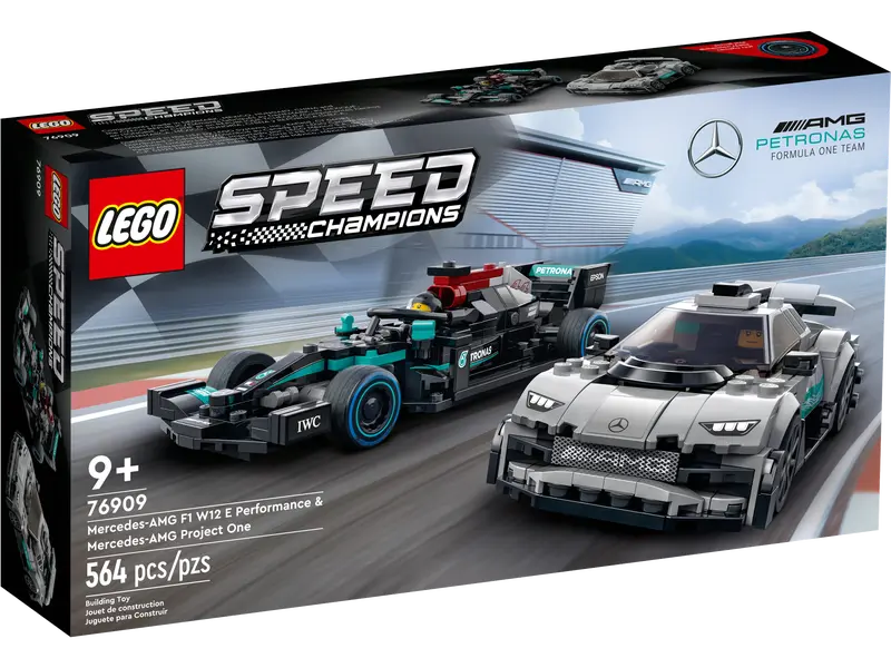 LEGO Speed Champions Mercedes-AMG F1 W12 E Performance & Mercedes-AMG Proj6ect One Set (76909)