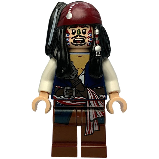 Captain Jack Sparrow Cannibal, poc010 - LEGO® POTC Minifigure